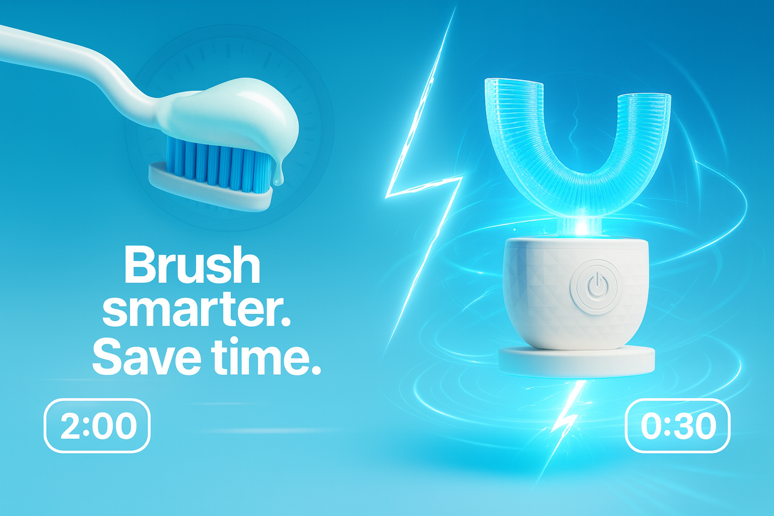 Brush smarter - less time brushing, more time living